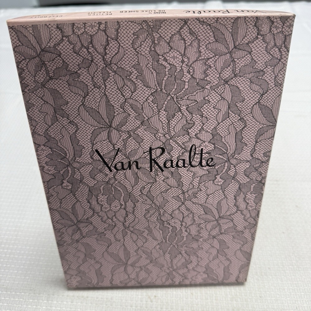 3 Vtg 50s Van Raalte‎ Nines Sheer Celebrity 8.5P Nylon Stockings Seams New Box